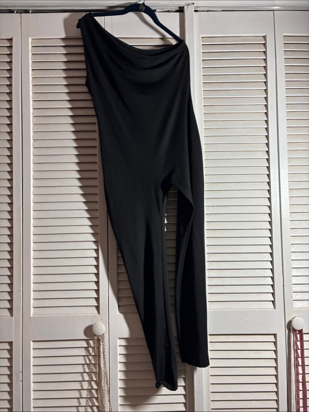Black One-Shoulder Jumpsuit
